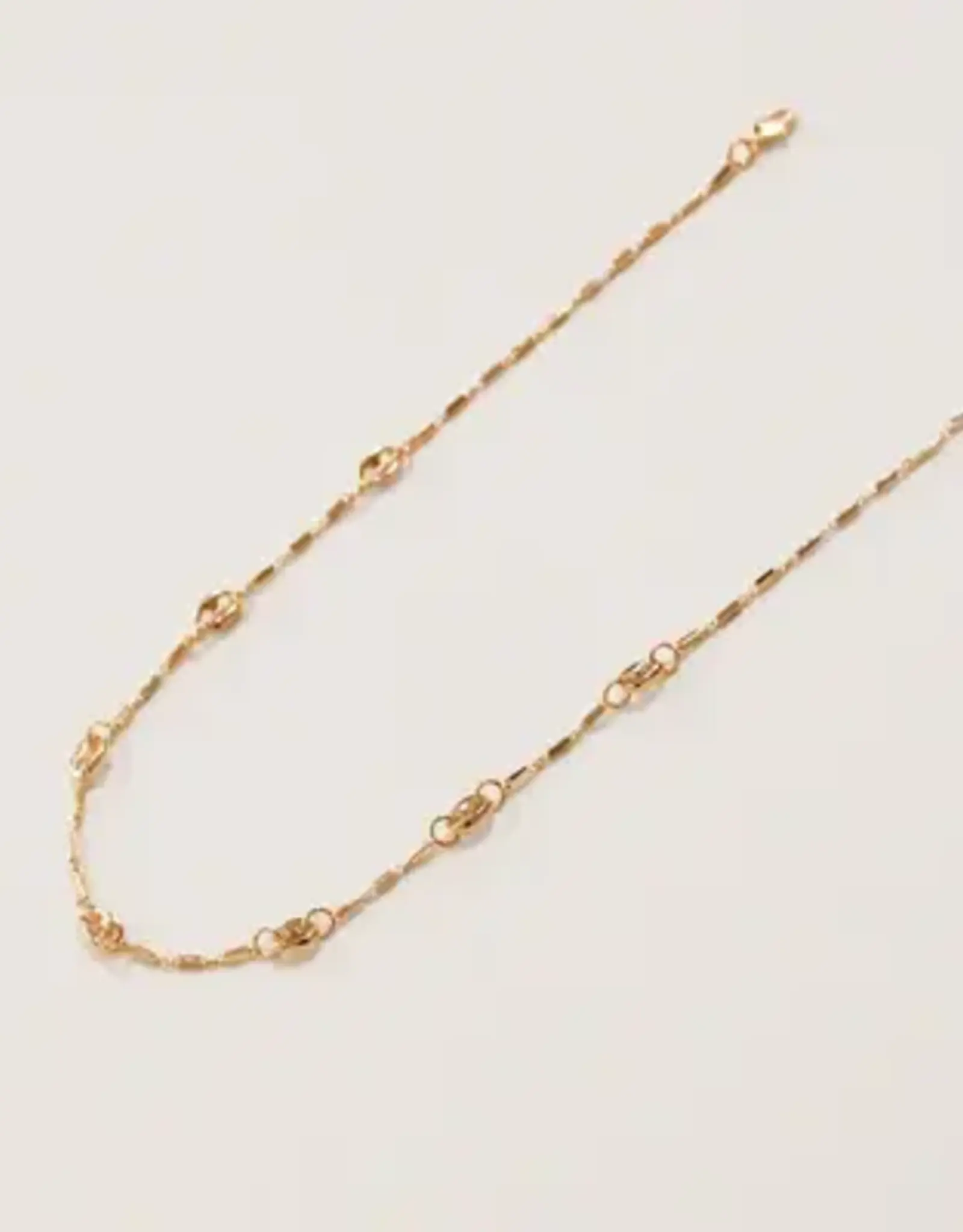 By Chance ByChance Short Necklace | Oval Link Design Gold