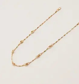 By Chance ByChance Short Necklace | Oval Link Design Gold