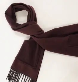 By Chance ByChance Jane Pocket Winter Scarf Burgandy