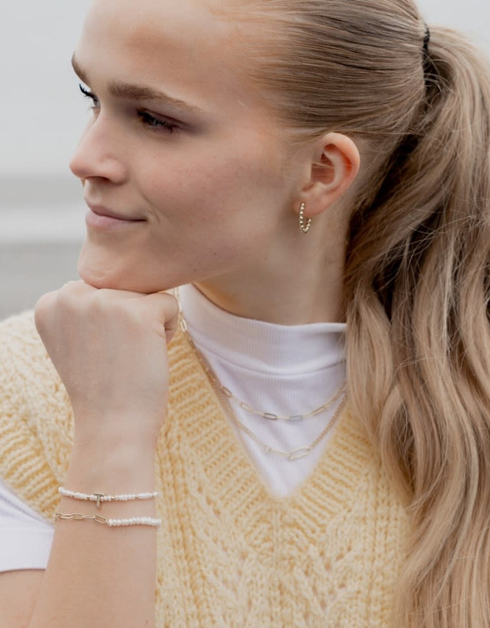 Glee Glee Alyssa Bracelet - White Pearl