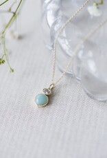 Glee Glee Anastasia Necklace - Amazonite Clear
