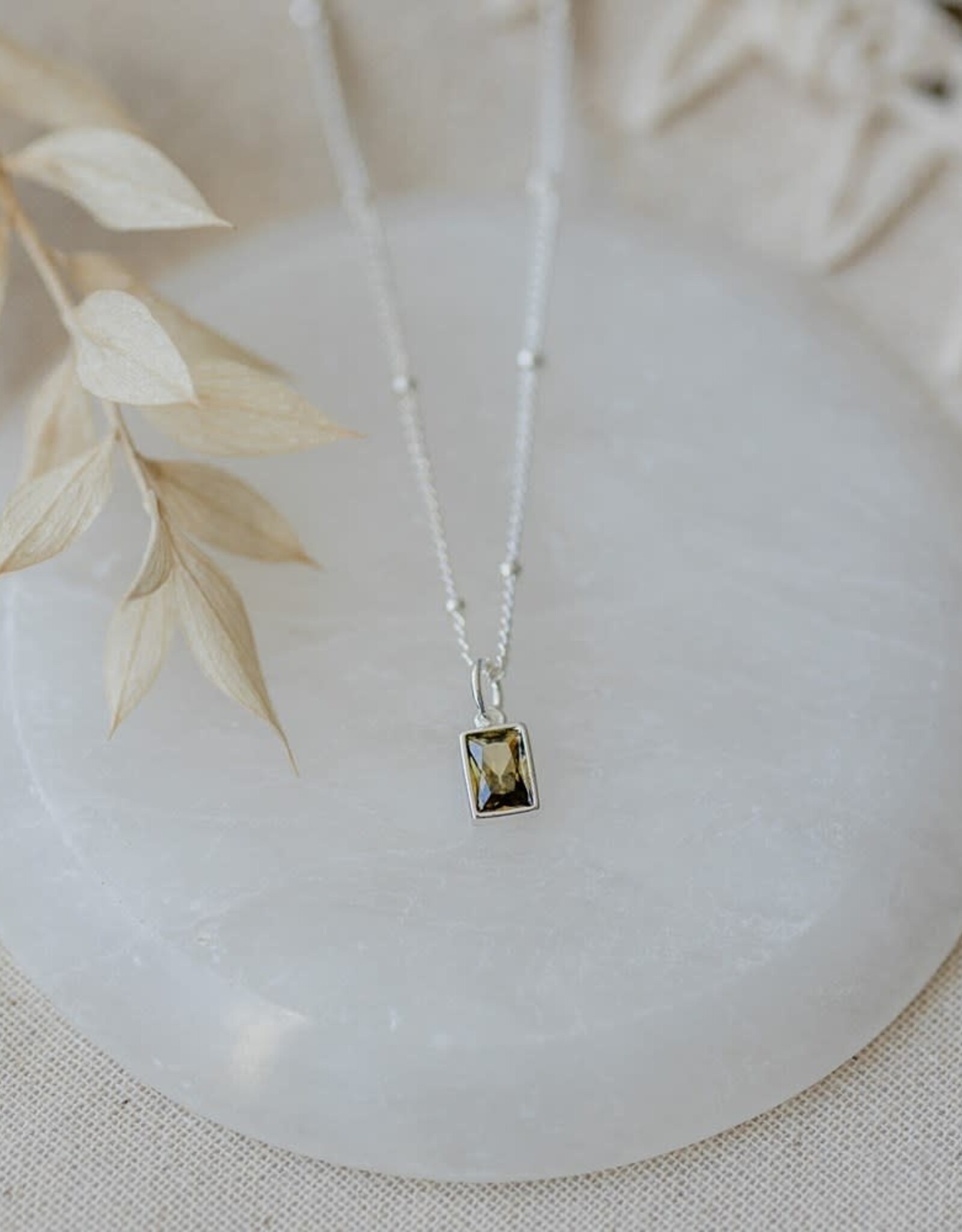 Glee Glee Glim Necklace - Moss Green