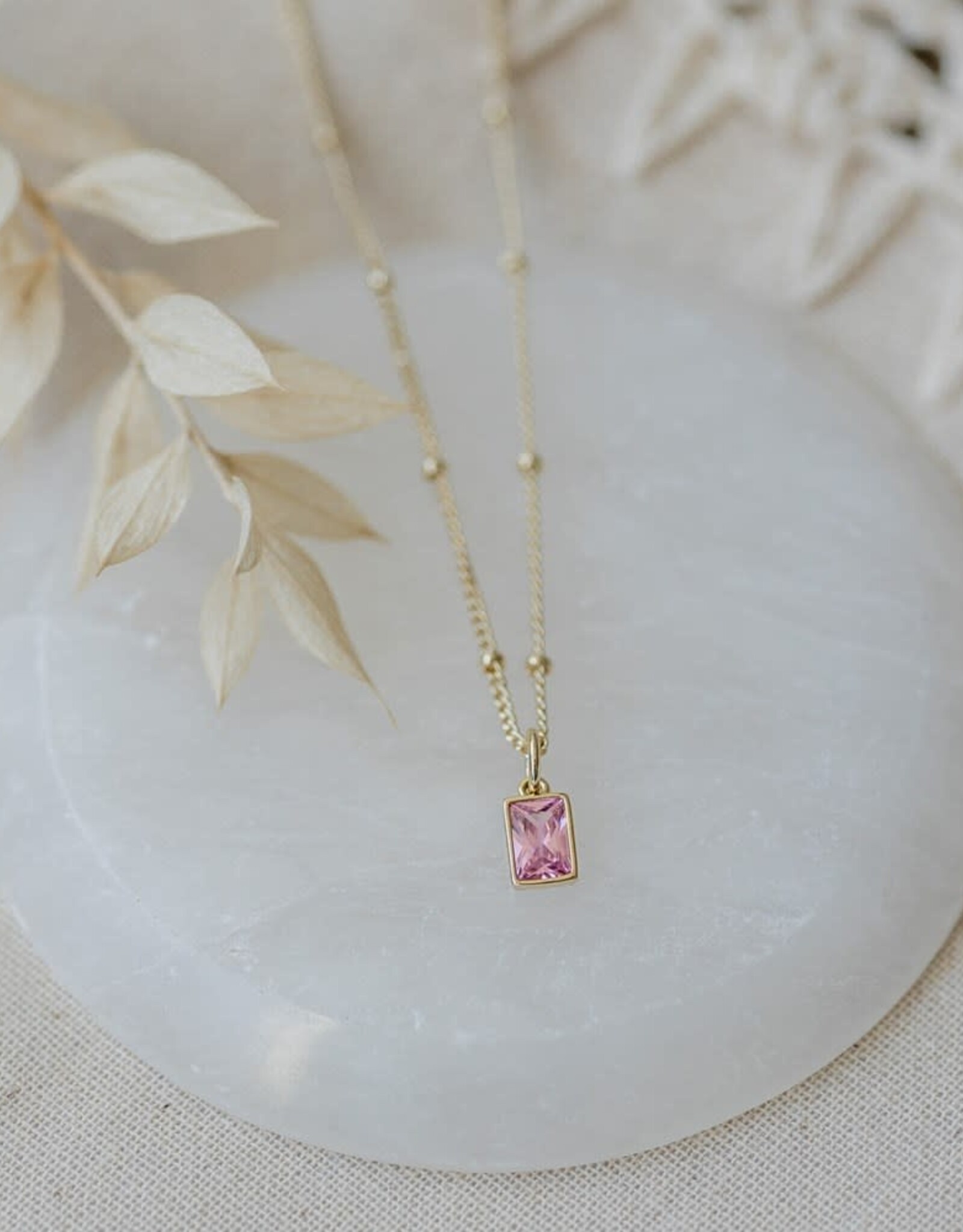 Glee Glee Glim Necklace - Pink