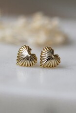 Glee Glee Seashell Heart Studs