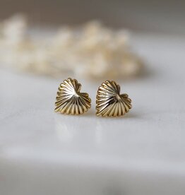 Glee Glee Seashell Heart Studs