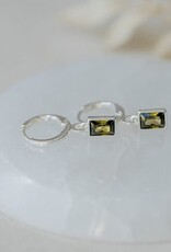 Glee Glee Shine Hoops - Moss Green