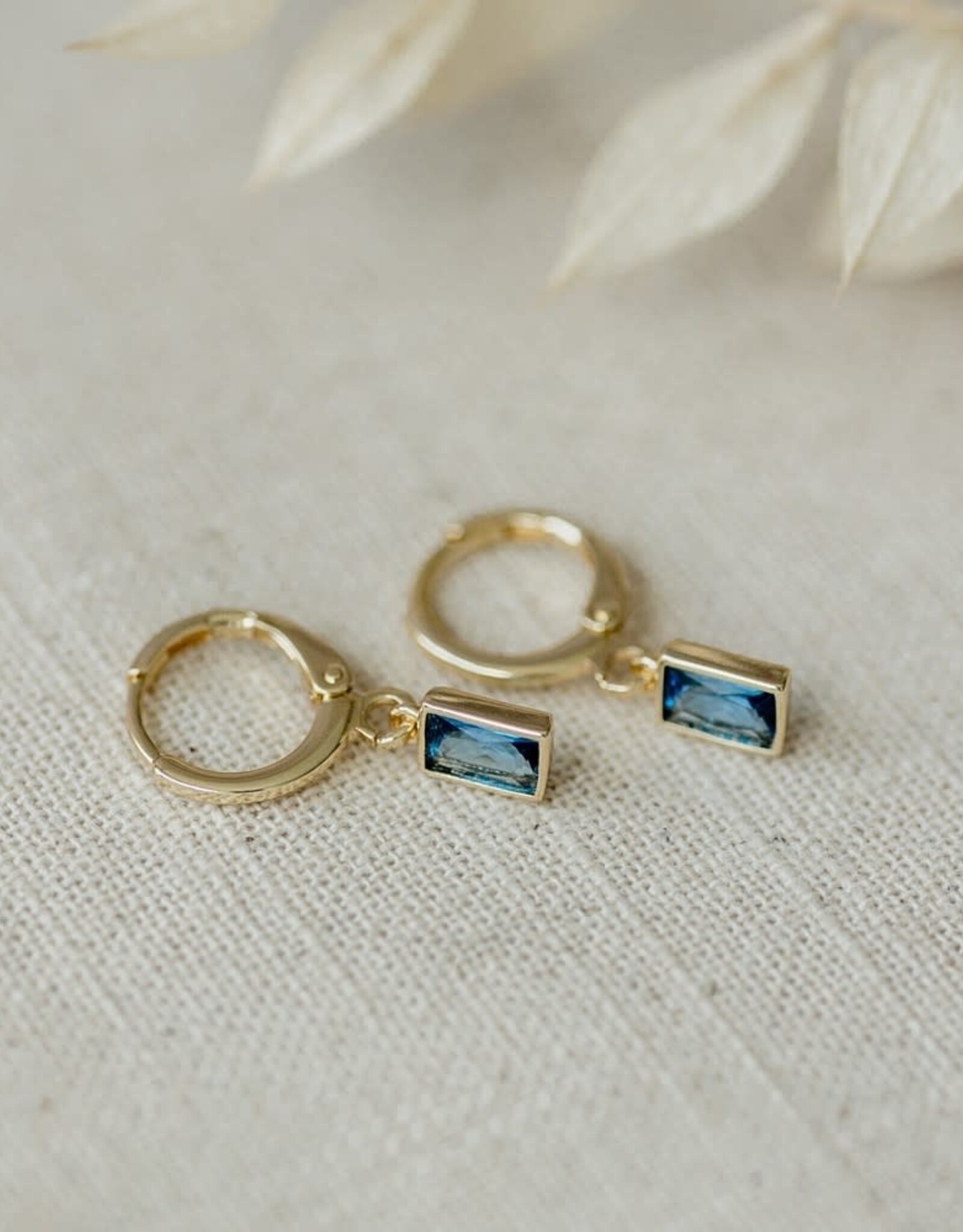 Glee Glee Shine Hoops - Sky Blue