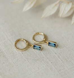 Glee Glee Shine Hoops - Sky Blue