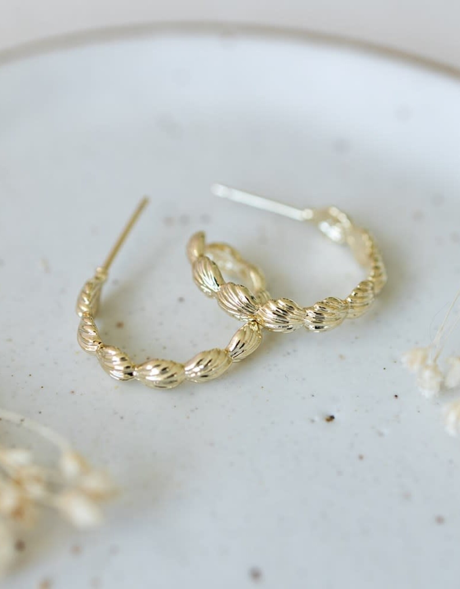 Glee Glee Sienna Shell Hoops