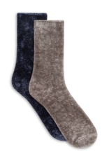 Lemon Loungewear 2PK Liquid Velvet Dream Crew Gift Set - Blue