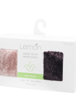 Lemon Loungewear Lemon 2PK Liquid Velvet Dream Crew Gift Set - Pink