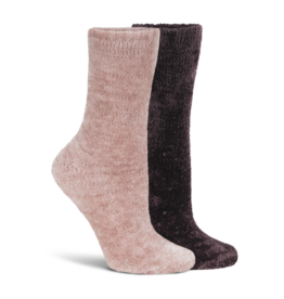 Lemon Loungewear Lemon 2PK Liquid Velvet Dream Crew Gift Set - Pink