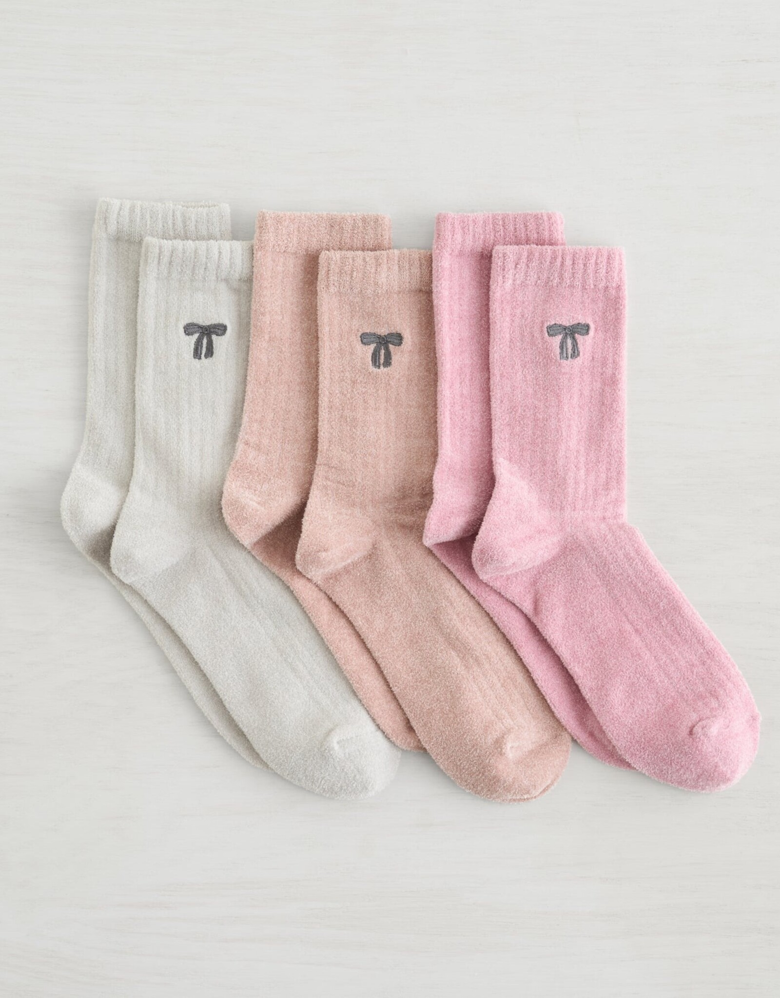 Lemon Loungewear 3Pk Non Terry Velvelt Cozy - Pink