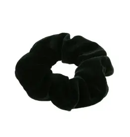 Jackie J Velvet Hair Scrunchie Black