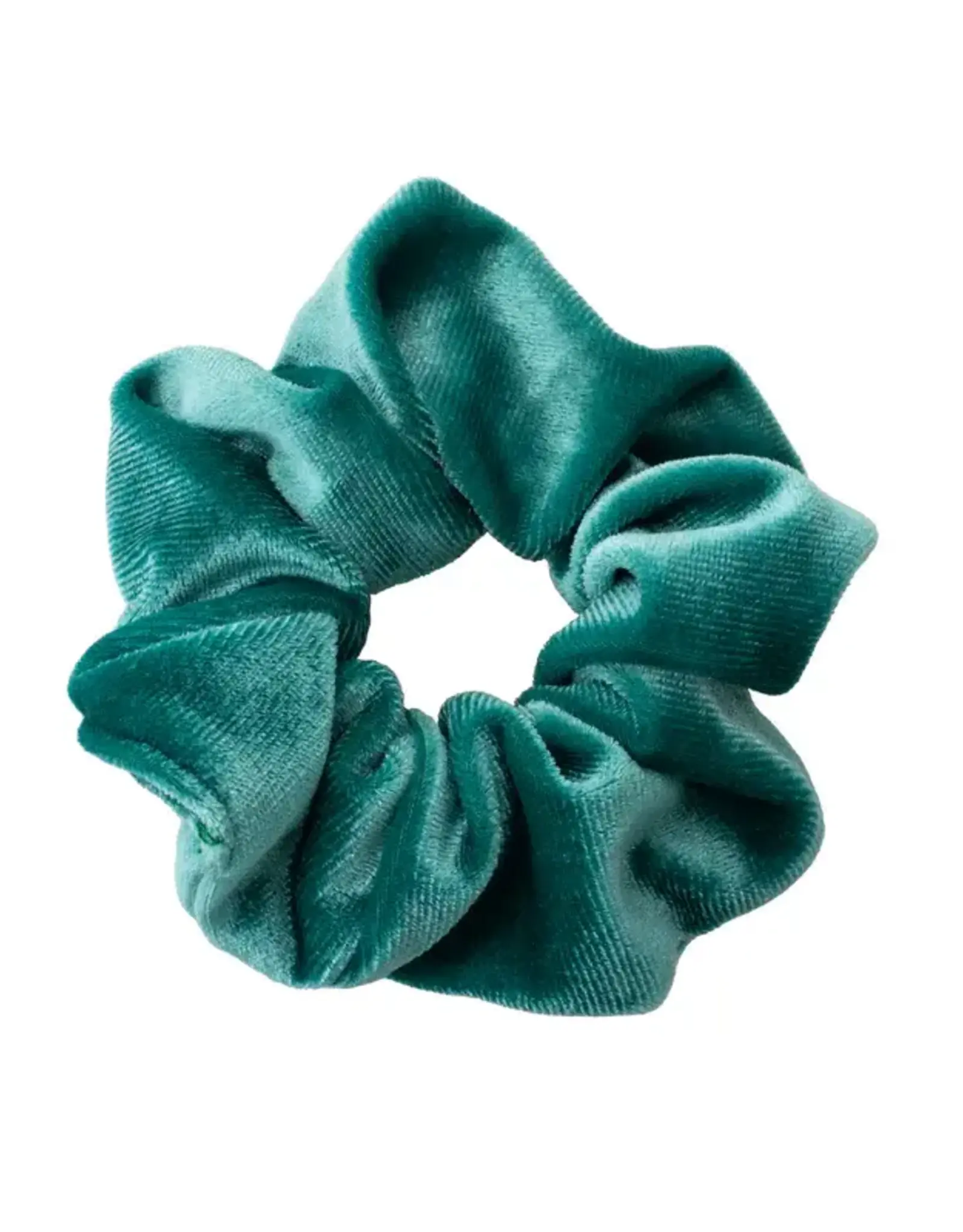 Jackie J Velvet Hair Scrunchie Aqua