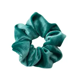 Jackie J Velvet Hair Scrunchie Aqua