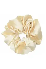 Jackie J Satin Hair Scrunchie Beige