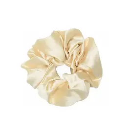 Jackie J Satin Hair Scrunchie Beige
