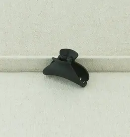 Jackie J Small Moon Shaped Hair Clip Grey