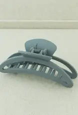 Jackie J Big Moon Shaped Hair Clip Grey