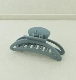 Jackie J Big Moon Shaped Hair Clip Grey