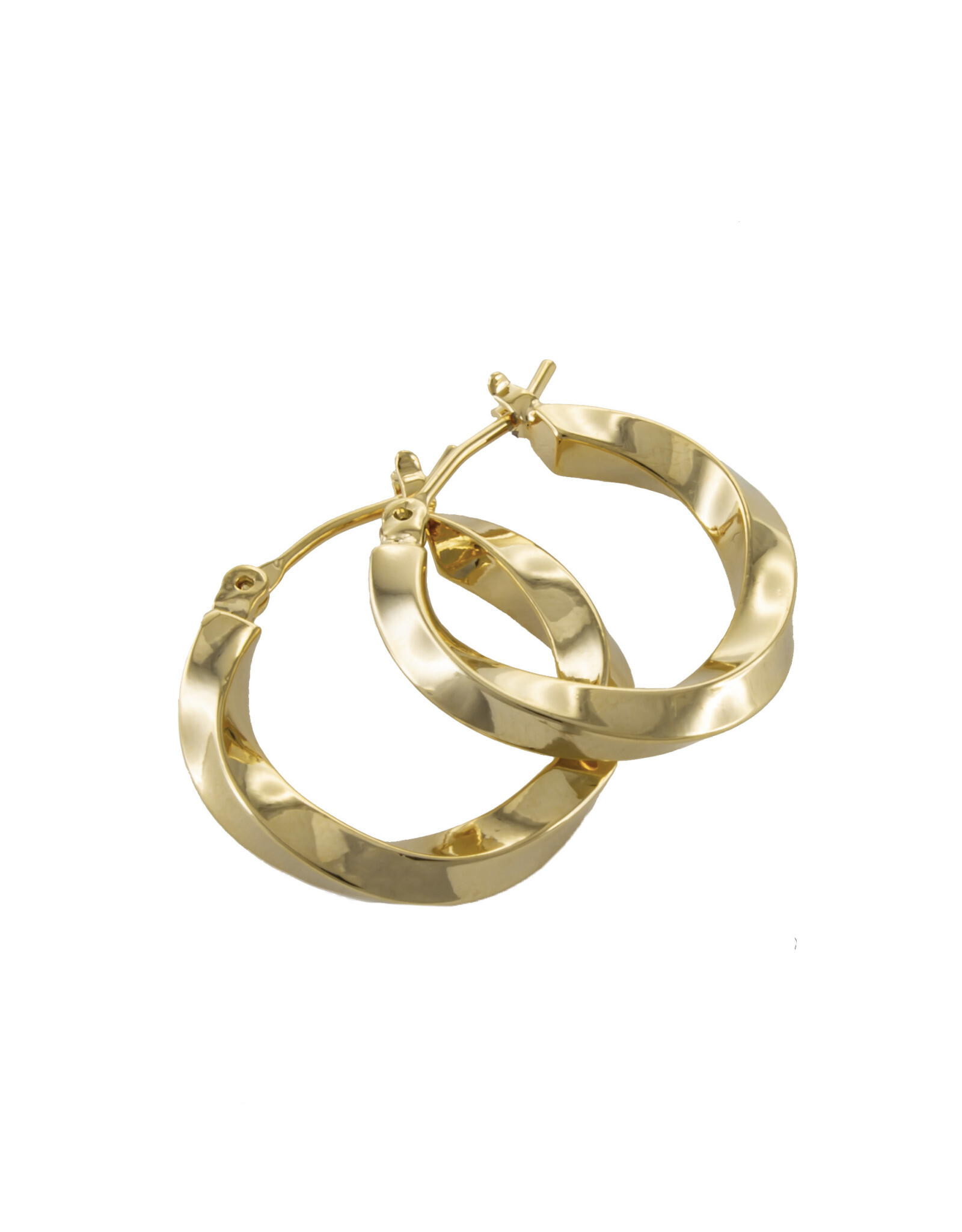 Jackie J Twisted hoop earring Gold