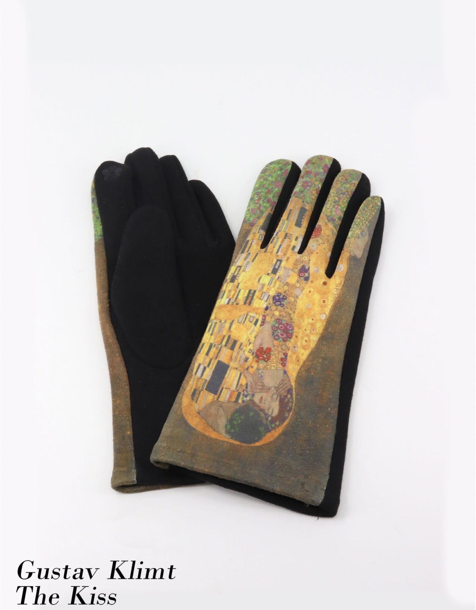 Grand Crafts The Kiss Oil Painting Touch Screen Gloves
