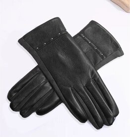 Grand Crafts Touch Screen Gloves w/ Studs Black