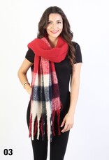 Grand Crafts Burgundy Solid Winter Heavy Scarf