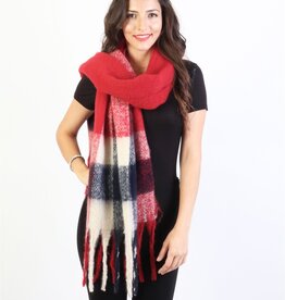 Grand Crafts Burgundy Solid Winter Heavy Scarf