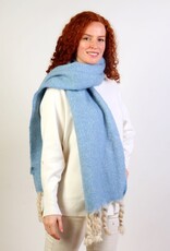Grand Crafts Fashion scarf w Twisted Tassels Blue