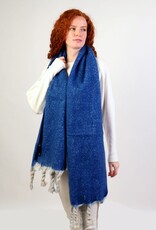 Grand Crafts Fashion scarf w Twisted Tassels Navy