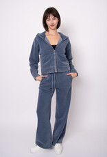 RD Style Franie Mineral Wash Fleece Wide Leg Jogger