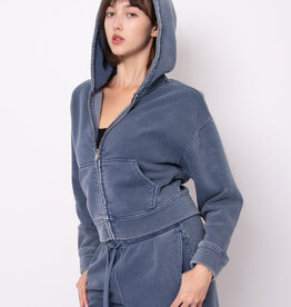 RD Style Haidelyn Mineral Wash Fleece Zipperd Hoody