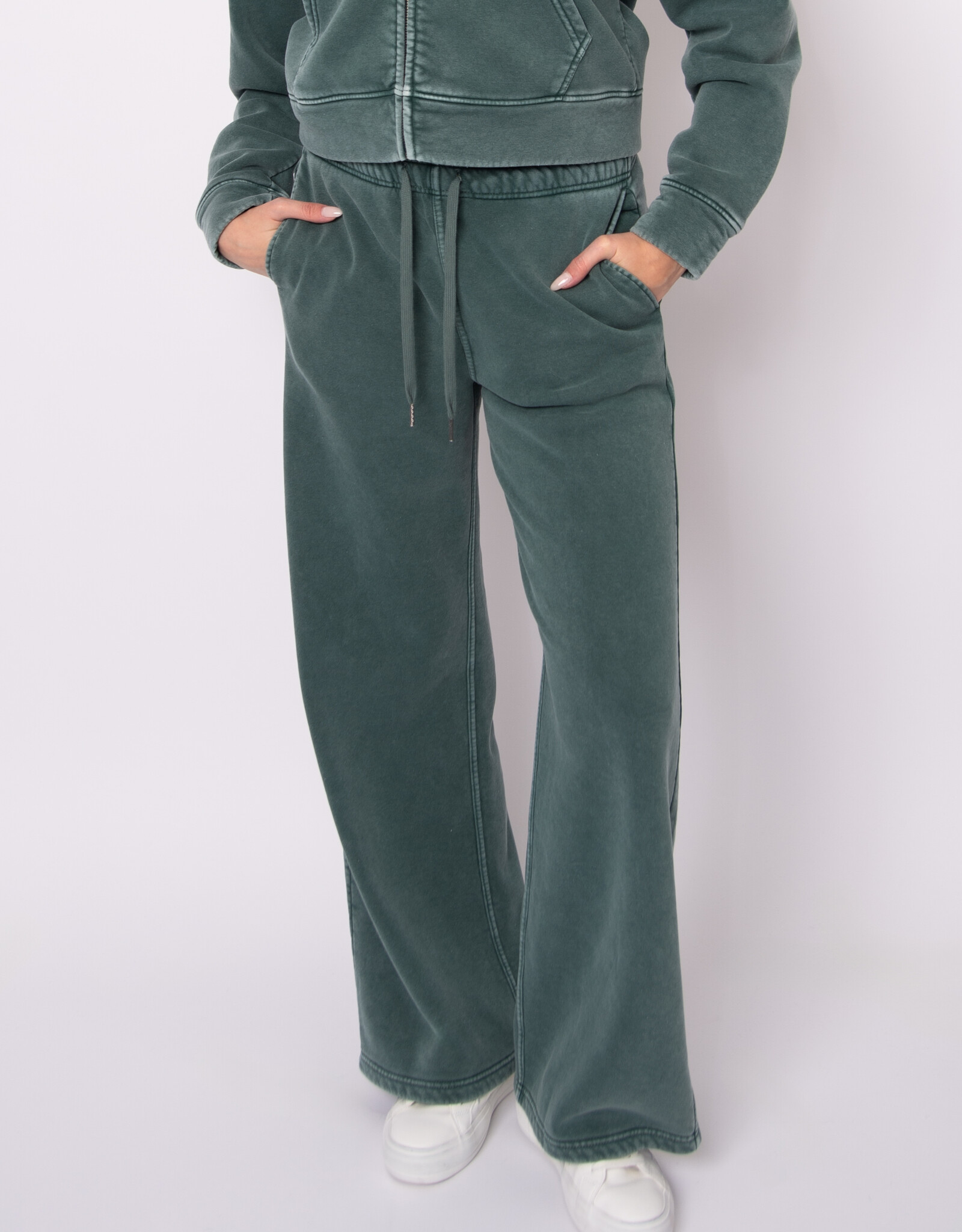 RD Style Haidelyn Mineral Wash Fleece Zipperd Hoody