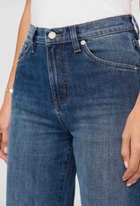 Duer Midweight Performance Denim High Rise Wide Leg - Blue Hudson