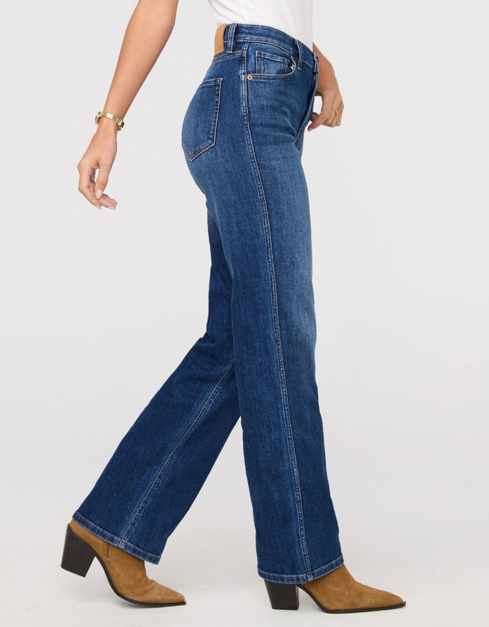 Duer Performance Denim High Rise Straight - Blue Maize