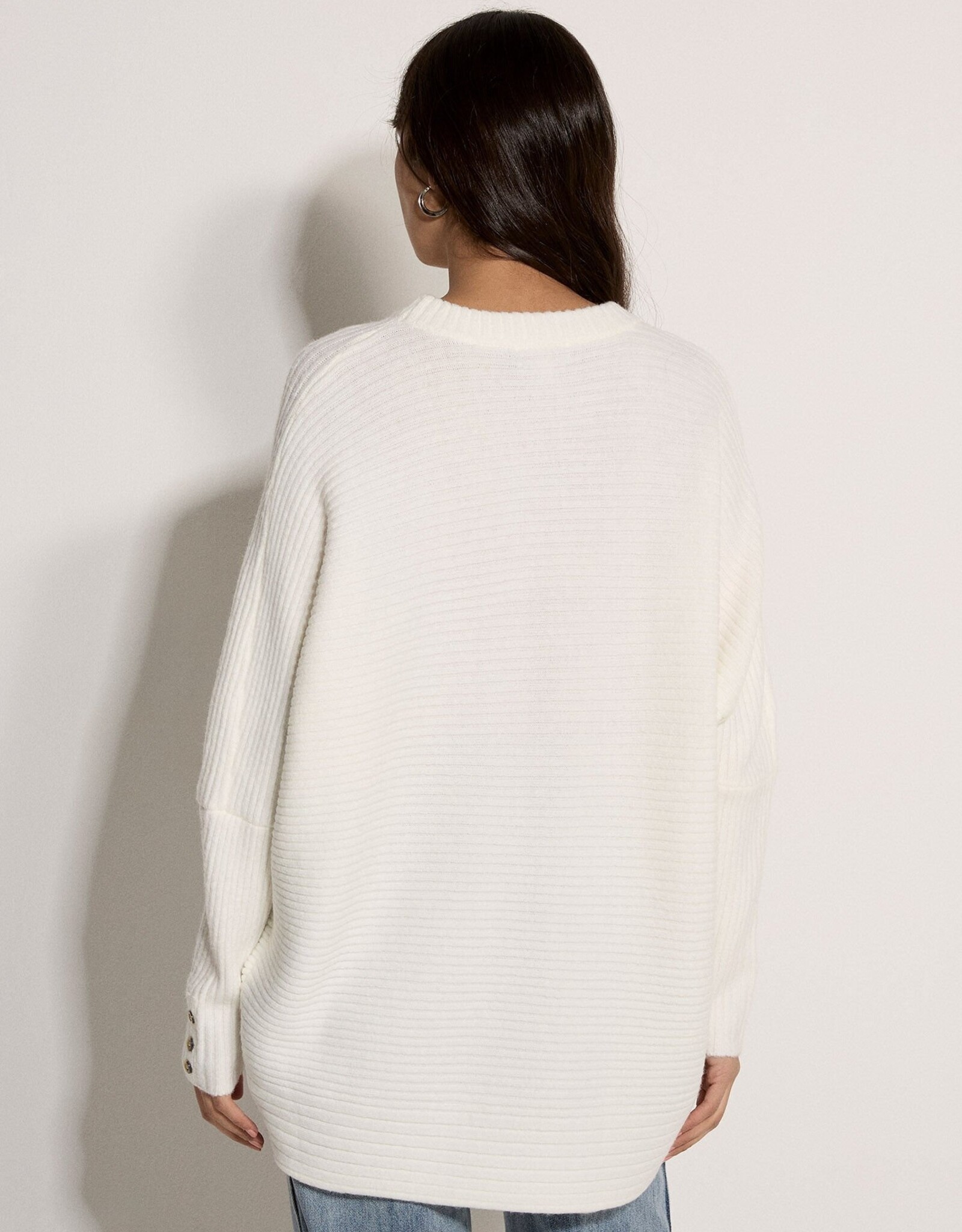 Apricot Chevron Crew Neck Jumper