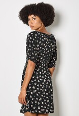 Apricot Floral Milkmaid Frill Mini Drs