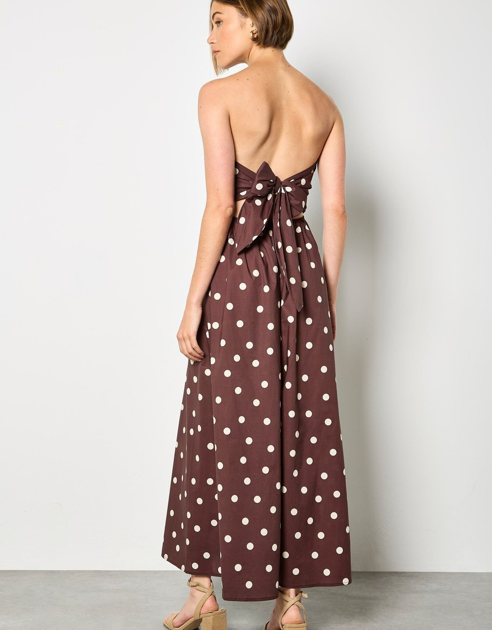 Apricot Bardo Polka Dot Jumpsuit
