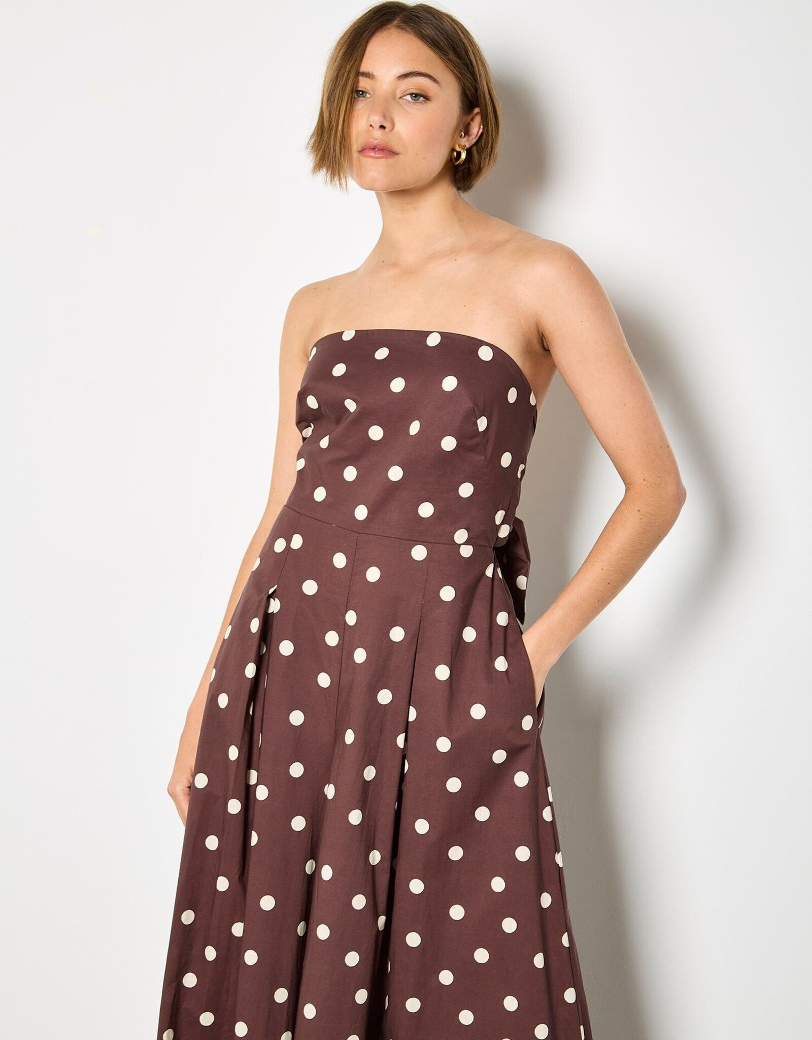 Apricot Bardo Polka Dot Jumpsuit
