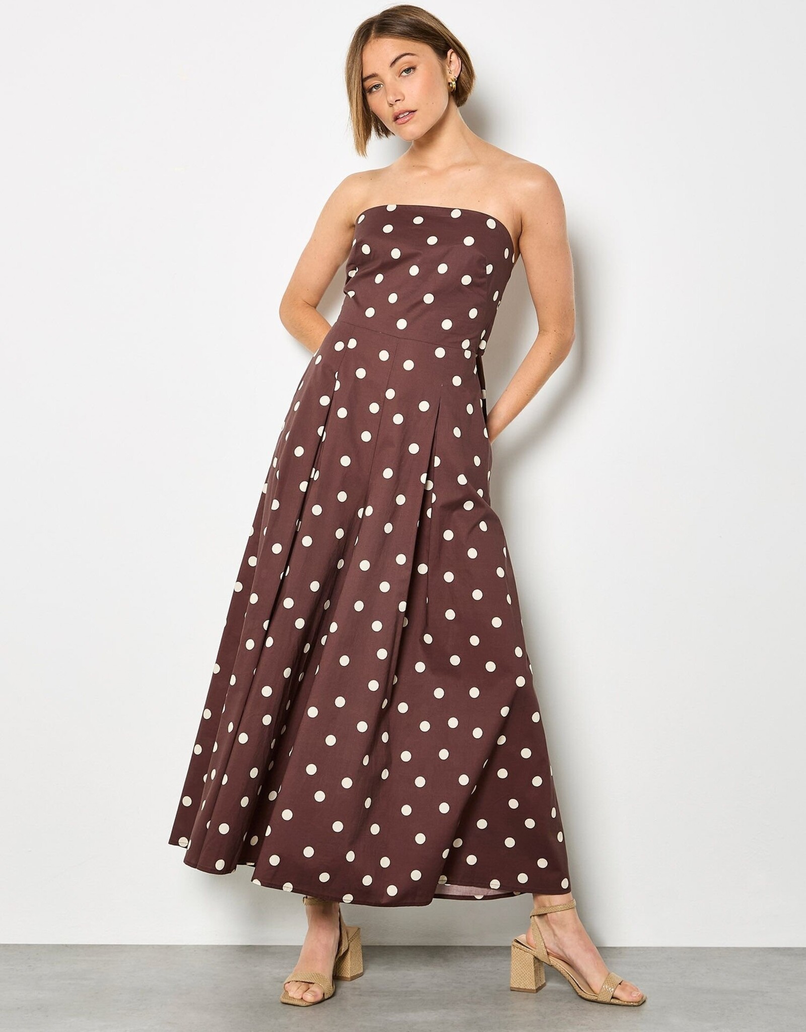 Apricot Bardo Polka Dot Jumpsuit