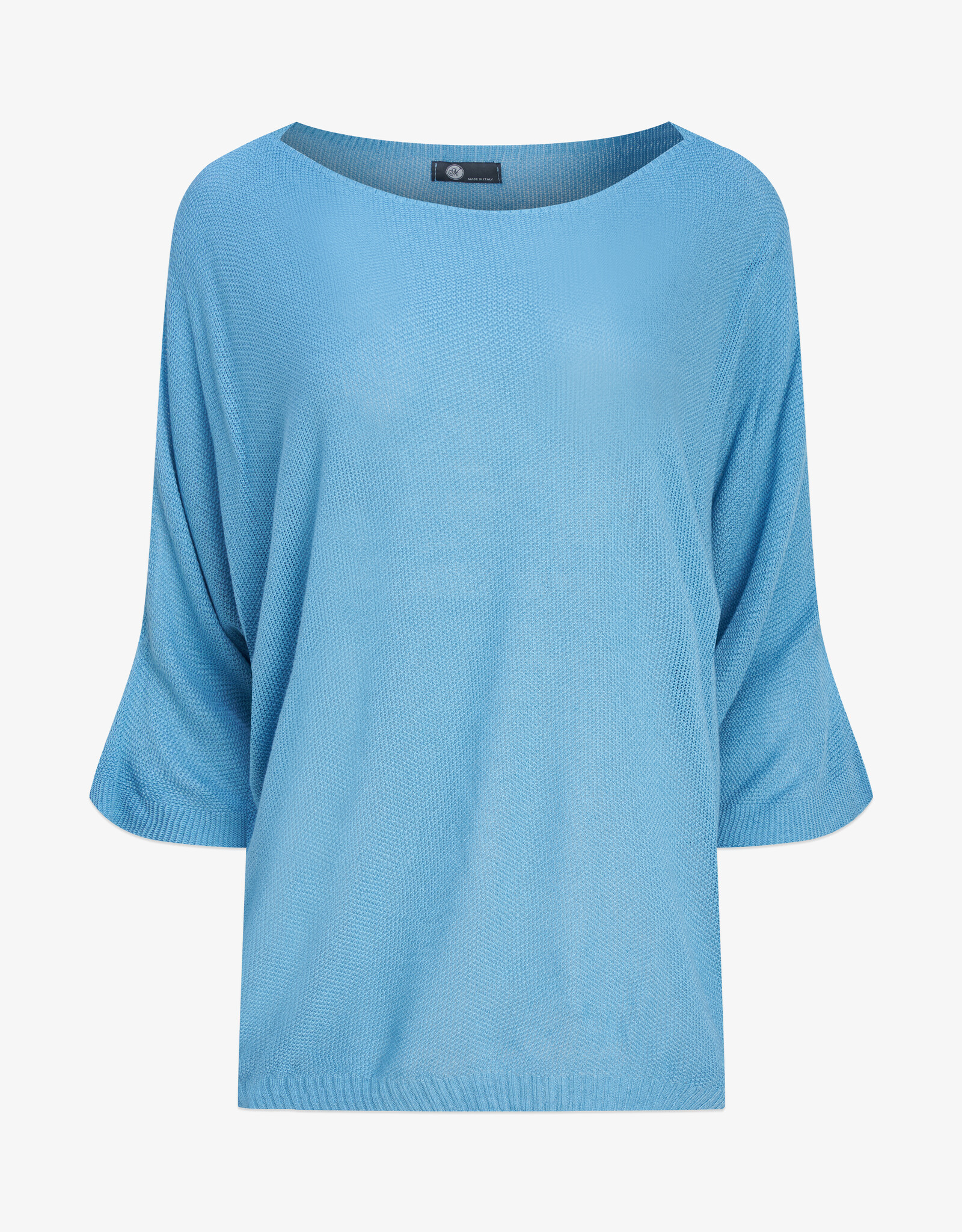 M Made in Italy Split S/S Sleeve Knit Sweater