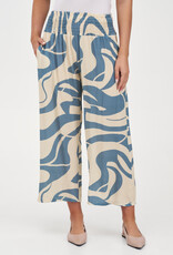 M Made in Italy Printed Loose Cropped Pant