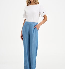 M Made in Italy Tencel Wide Leg Pant