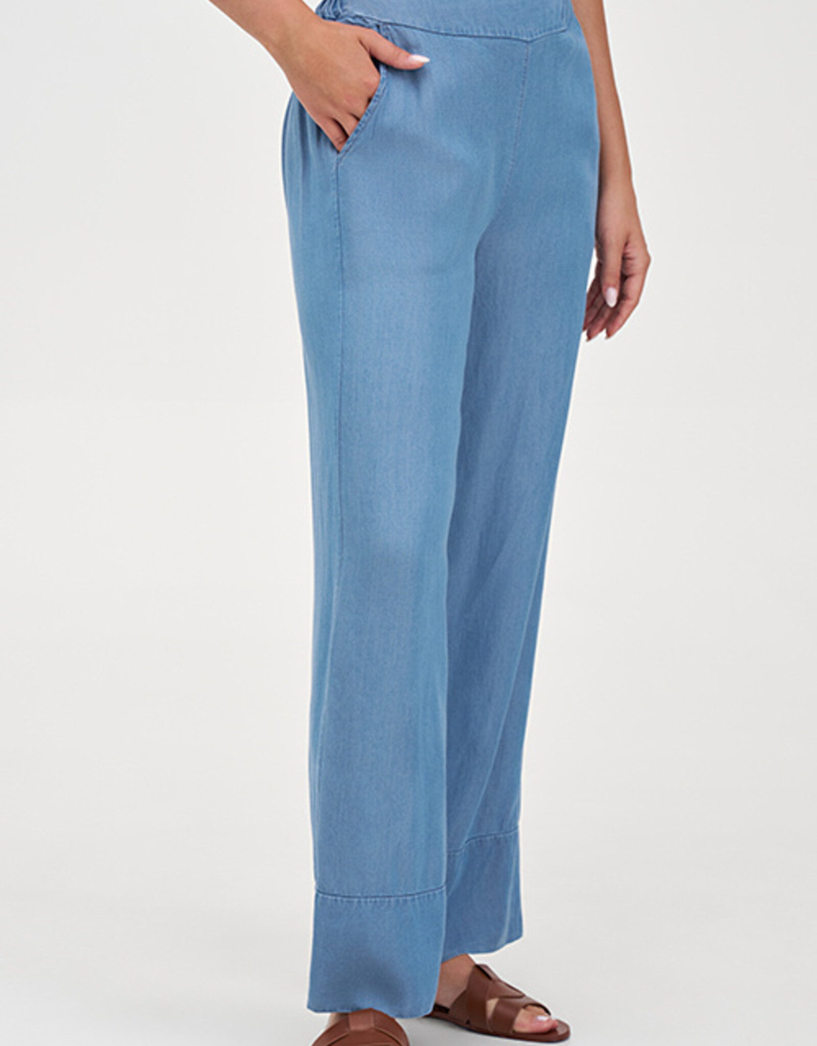 M Made in Italy Tencel Wide Leg Pant