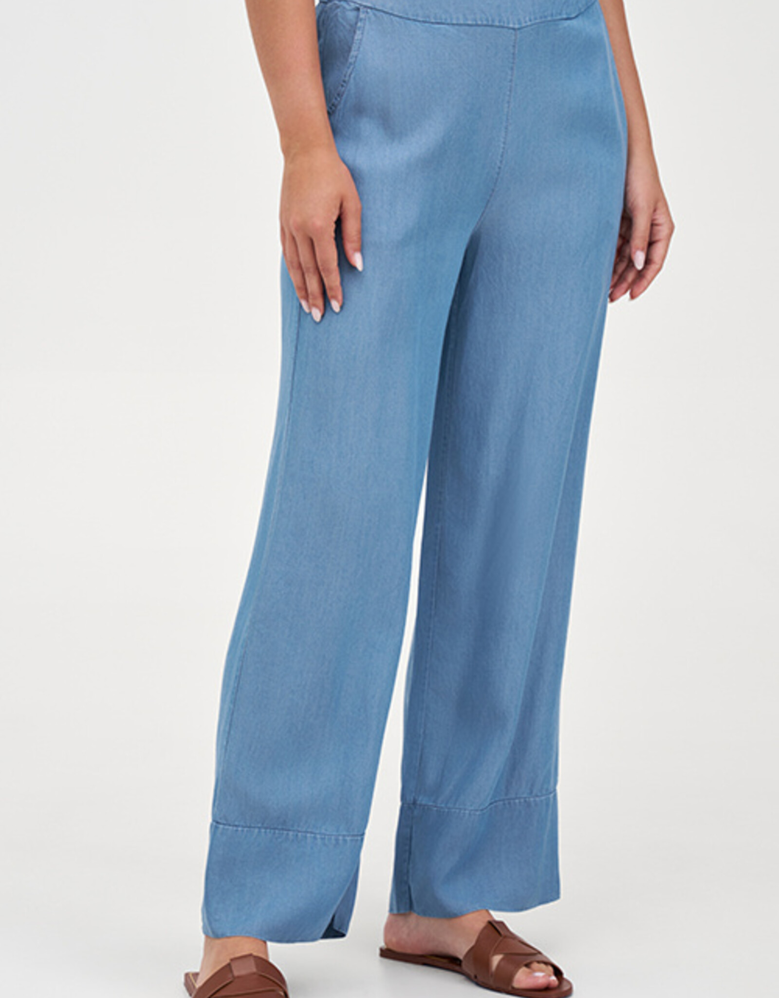 M Made in Italy Tencel Wide Leg Pant