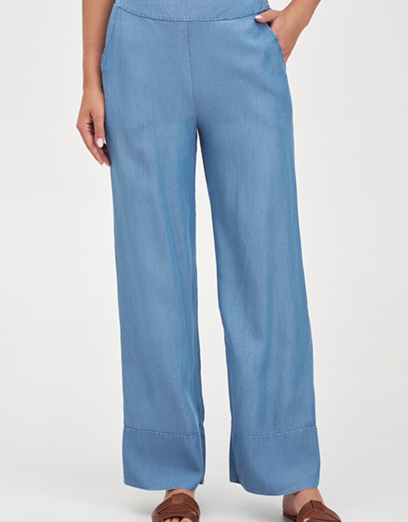 M Made in Italy Tencel Wide Leg Pant