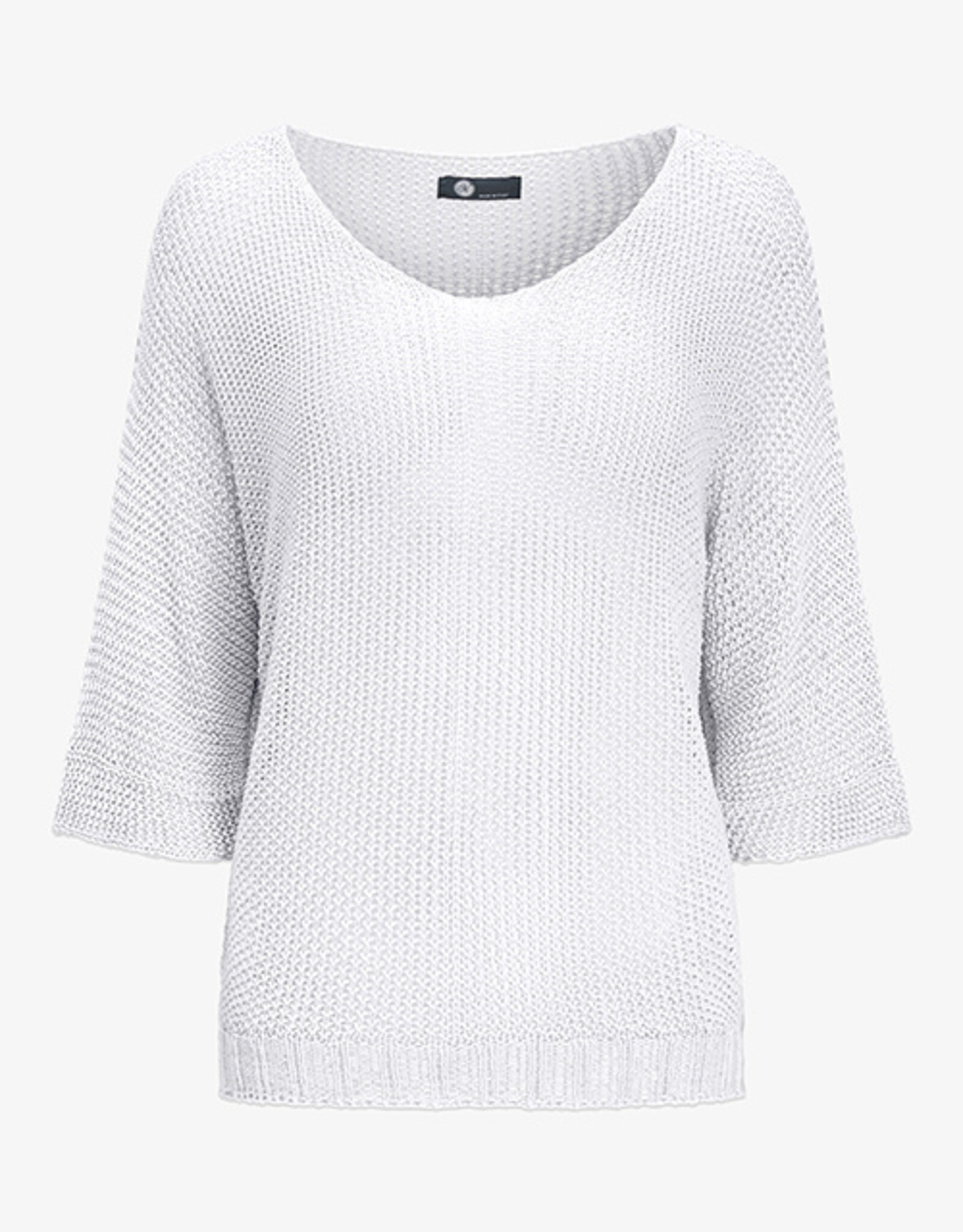 M Made in Italy Mesh 3/4 Sleeve Sweater