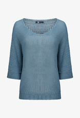 M Made in Italy Mesh 3/4 Sleeve Sweater